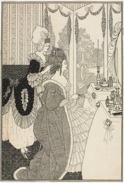 El tocador, de El rapto del rizo por Alexander Pope, c.1895-96 de Aubrey Beardsley