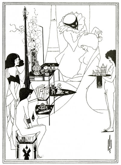 El tocador de Salomé, c.1894 de Aubrey Beardsley