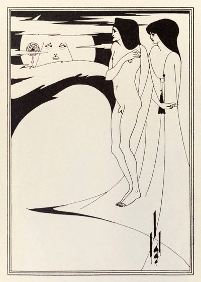 "La mujer y la luna" de Aubrey Beardsley