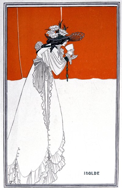 Yseult bebiendo el filtro, Inglaterra, circa 1900 de Aubrey Beardsley