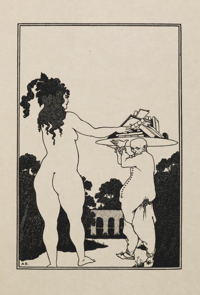 dibujo de un libro de cincuenta dibujos de Aubrey Beardsley