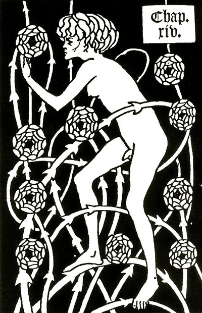 Hermafrodita entre las rosas de Le morte d