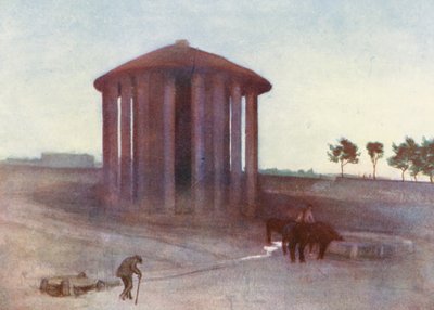 Roma: Templo de Vesta (litografía en color) de Aubrey Waterfield