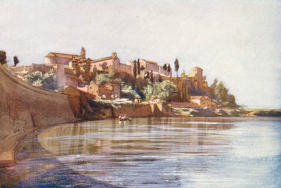 Roma: El Aventino (litografía en color) de Aubrey Waterfield