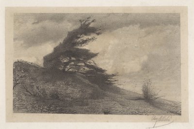 Paisaje en tiempo de tormenta de August Allebe
