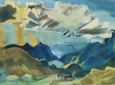 Balmalp con Schächental y Uri Rotstock, 1927-28 de August Babberger