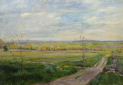 Paisaje en la iglesia de Eidsberg de August Eiebakke