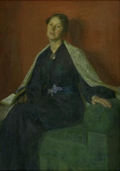 Retrato de una dama de August Eiebakke