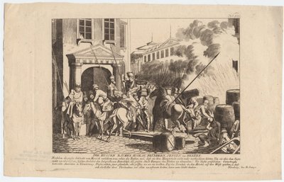 Evacuación de Moscú por los rusos de August Friedrich Andreas Campe