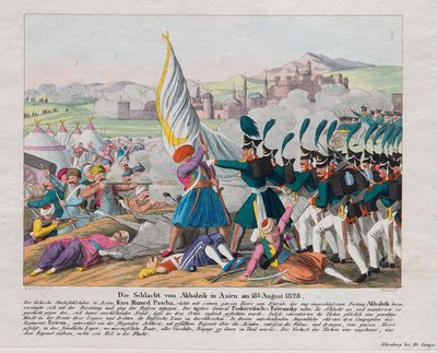 Guerra ruso-turca de 1828-1829 - el asalto de la fortaleza Akhaltsikhe (o castillo Rabat) (Georgia) de August Friedrich Andreas Campe