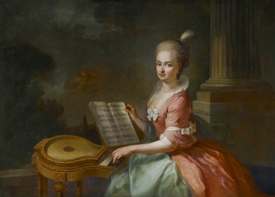 Princesa María Antonia de Liechtenstein (1756-1821) de August Friedrich Oelenhainz