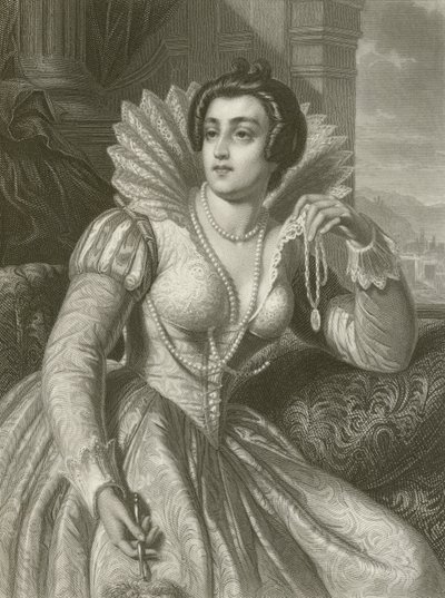 Julia Imperiali (grabado) de August Friedrich Pecht