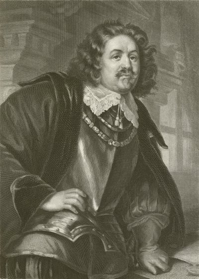 Octavio Piccolomini (grabado) de August Friedrich Pecht