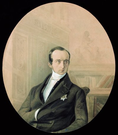 Retrato del príncipe Vladimir Fyodorovich Odoyevsky de August Friedrichovich Petzold