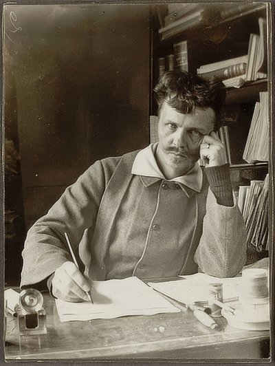 Autorretrato, 1886 de August Johan Strindberg