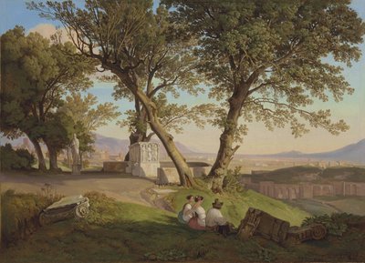 Vista de Roma desde Villa Mattei de August Lucas