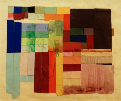 Composición abstracta con mujer de August Macke