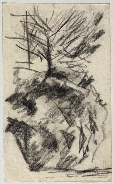 árbol en la ladera de August Macke