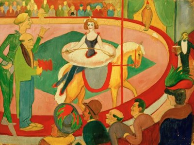 Imagen de circo I: Jinete de arte de August Macke