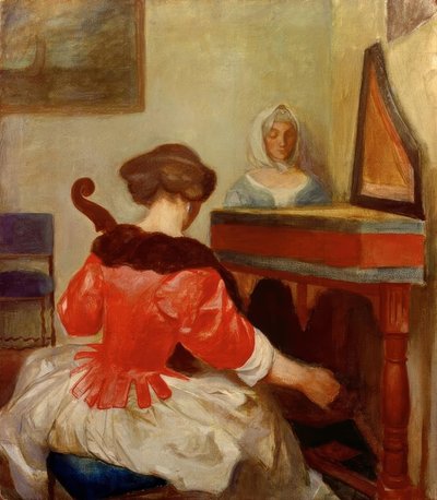 El concierto, copia de Gerard ter Borch de August Macke