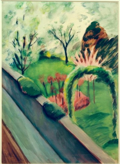 El jardín de Macke en Bonn de August Macke