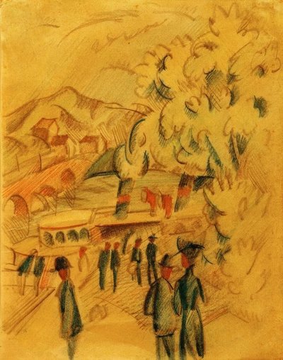 El camino a Ländte de August Macke