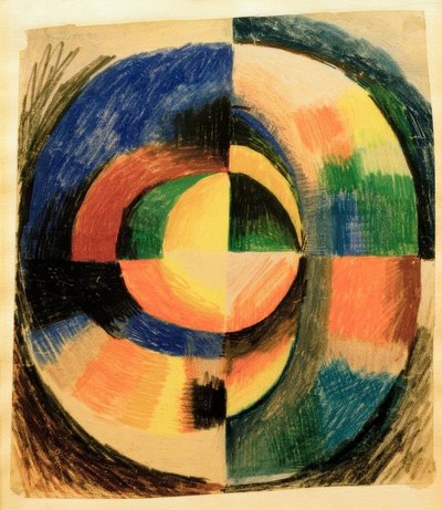 Círculo cromático II (grande) de August Macke