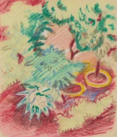 Macetas de flores de August Macke