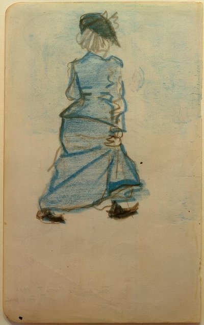 Mujer en la calle I de August Macke