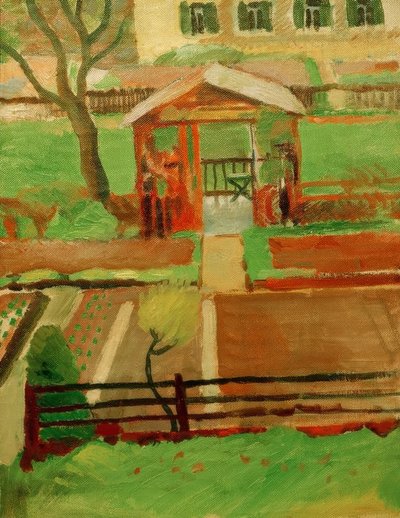 Casita de jardín en Tegernsee de August Macke