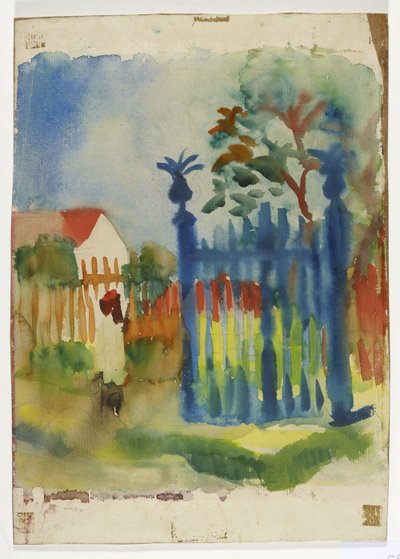 Puerta del jardín de August Macke