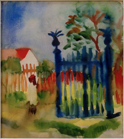 Puerta del jardín de August Macke