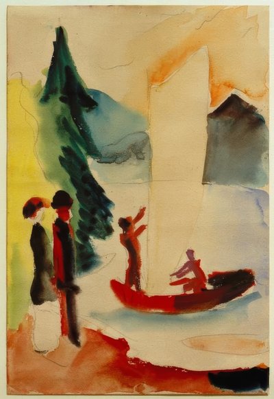 Vela amarilla de August Macke