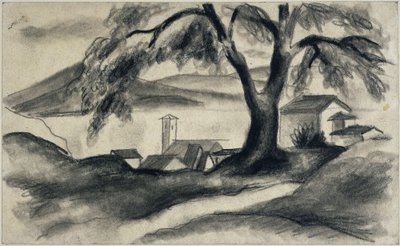Hilterfingen junto al lago de Thun de August Macke