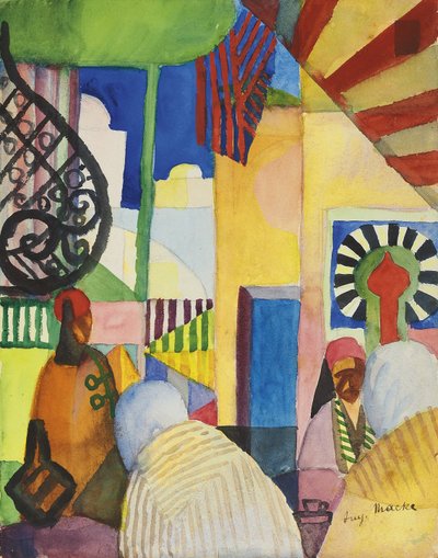 En el bazar de August Macke