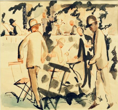 Terraza del café de August Macke
