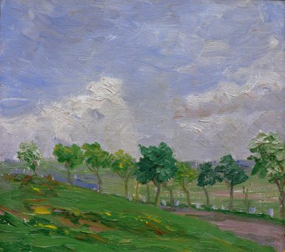 Paisaje cerca de Kandern de August Macke