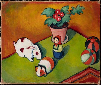 Los juguetes de Little Walter de August Macke