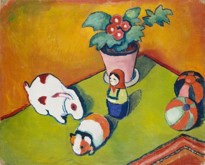 Los Juguetes de Pequeño Walter de August Macke