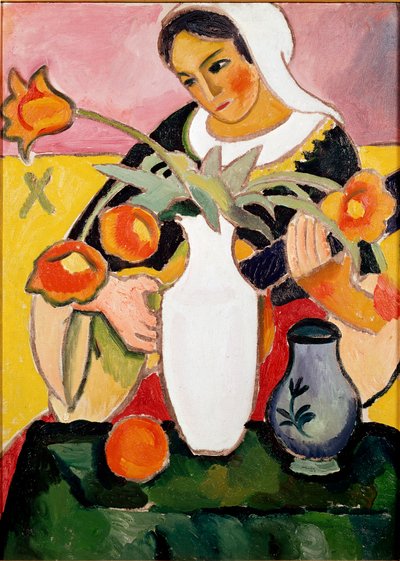 Jugador de laúd de August Macke