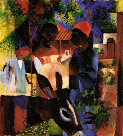 Mercado en Túnez de August Macke
