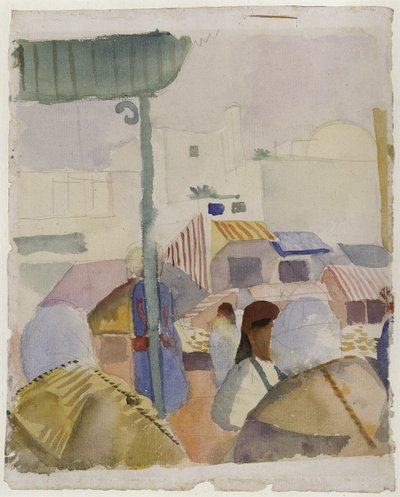 Mercado de Túnez II de August Macke