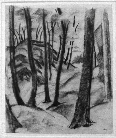 Motivo de la garganta del lobo de August Macke