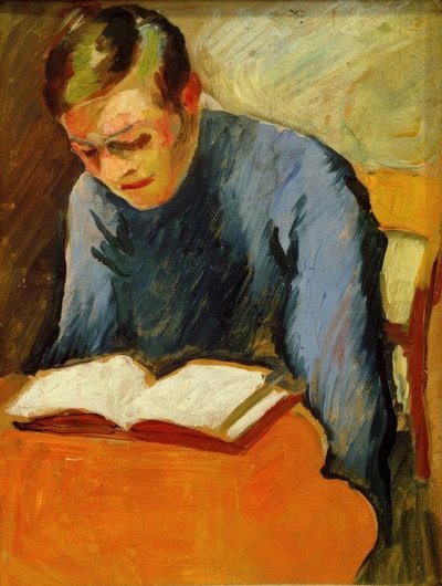Retrato de Helmuth Macke de August Macke