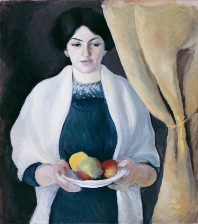 Retrato con Manzanas de August Macke