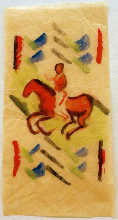 Jinete rojo de August Macke