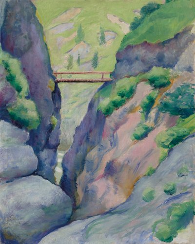 Desfiladero de Tegernsee de August Macke