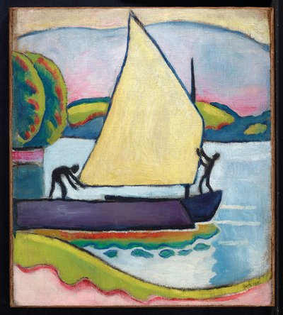 Barco de vela por la mañana, 1910 de August Macke