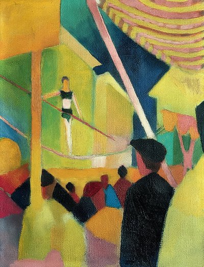 Equilibrista. Alrededor de 1913 de August Macke