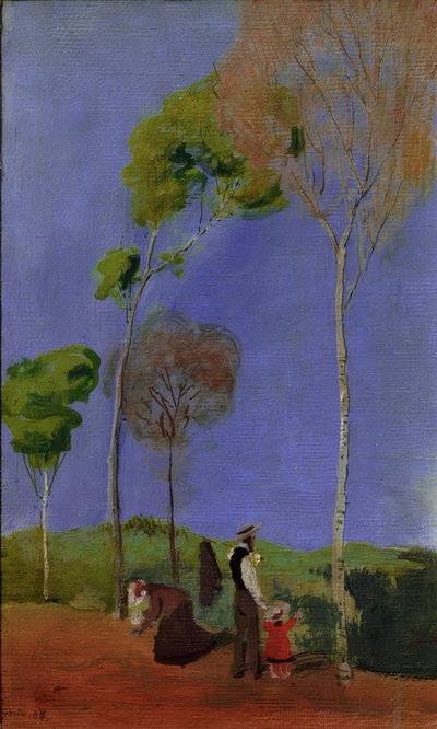 Paseantes de August Macke